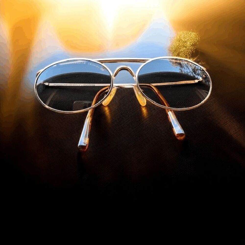 Vintage Porsche Design by Carrera Sunglasses Oval Gold Frame 5681 Australia